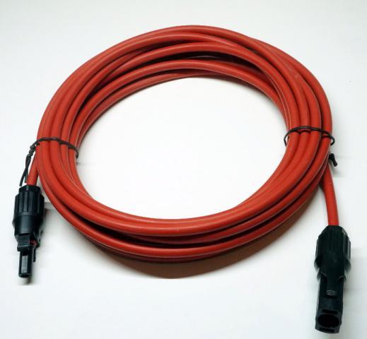 Prodlužovací kabel 6 mm²/ 2m, červený